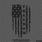 American Flag: Distressed Patriotic "Freedom" Vertical Vinyl Decal