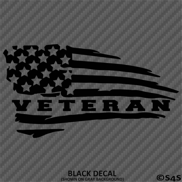 American Flag: Veteran Patriotic Vinyl Decal