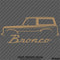 Ford Bronco Style Truck Silhouette Vinyl Decal