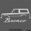 Ford Bronco Style Truck Silhouette Vinyl Decal