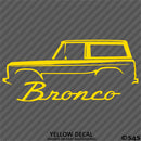 Ford Bronco Style Truck Silhouette Vinyl Decal