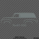 Ford F-100 Panel Van Classic Truck Vinyl Decal - S4S Designs