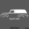 Ford F-100 Panel Van Classic Truck Vinyl Decal - S4S Designs