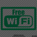 Business Decal: "Free Wifi" Vinyl Decal - S4S Designs