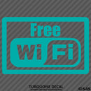 Business Decal: "Free Wifi" Vinyl Decal - S4S Designs