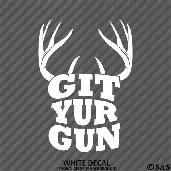 Git Yur Gun Hunting Buck Vinyl Decal