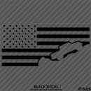 For Jeep: Gladiator American Flag Vinyl Decal Version 1
