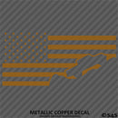 For Jeep: Gladiator American Flag Vinyl Decal Version 1