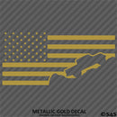For Jeep: Gladiator American Flag Vinyl Decal Version 1