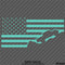 For Jeep: Gladiator American Flag Vinyl Decal Version 1