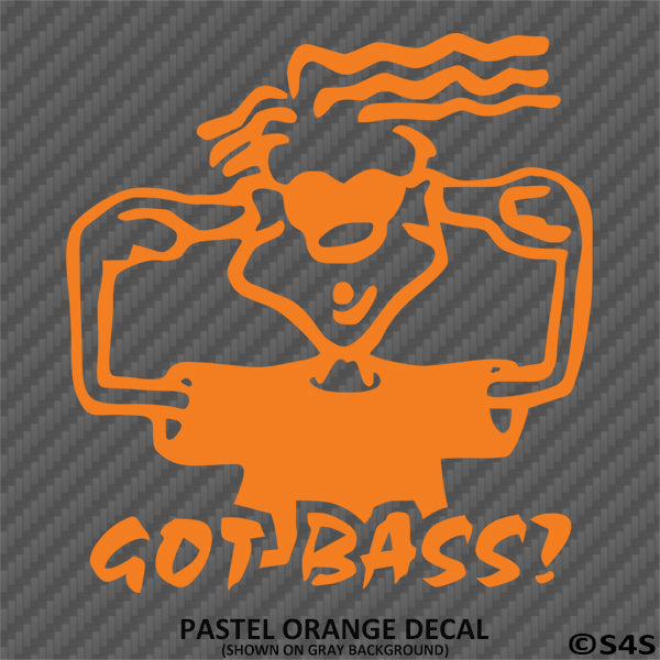 Got Bass? Loud Subwoofer Car Stereo Vinyl Decal - S4S Designs