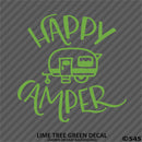Happy Camper Camping Vinyl Decal - S4S Designs