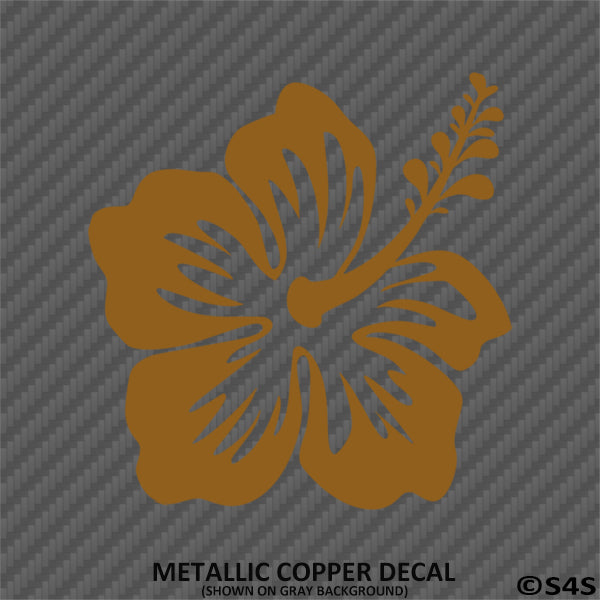 Hawaiian Hibiscus Flower Vinyl Decal - S4S Designs