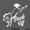Back Off Bucking Horse Silhouette Vinyl Decal