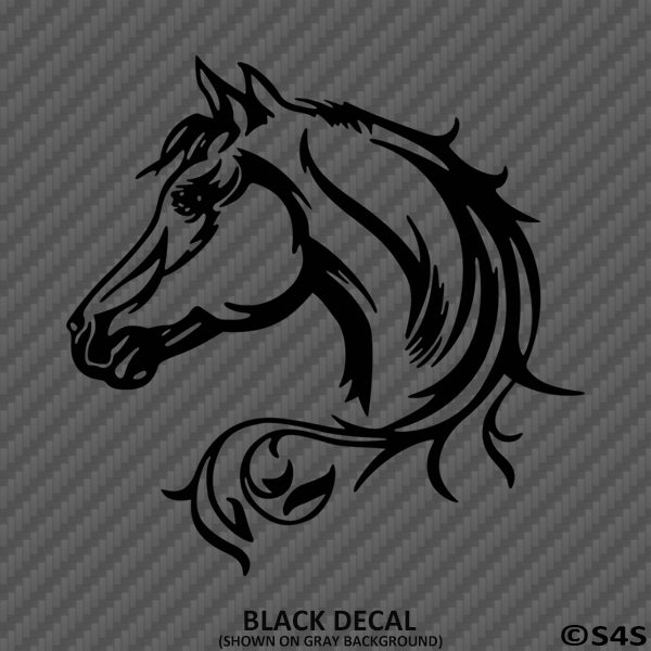Horse Head Silhouette Vinyl Decal Version 2 - S4S Designs