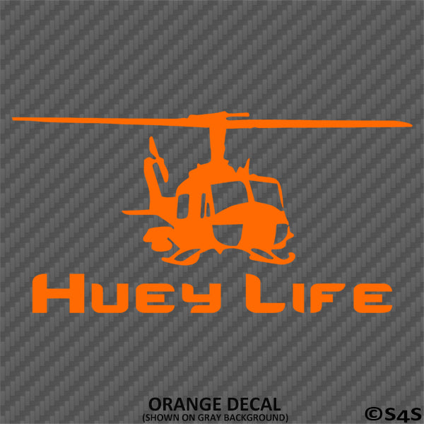 Huey Life Army Helicopter Pilot Military Veteran Vinyl Decal