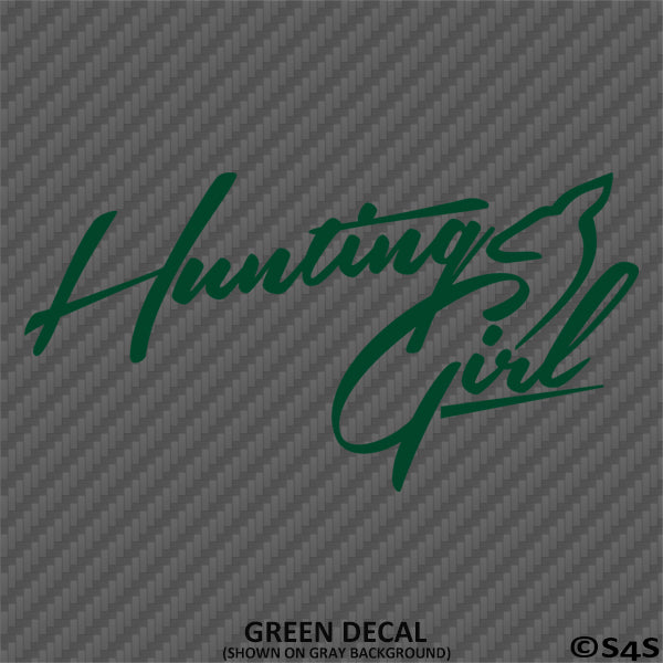 Hunting Girl Deer Vinyl Decal