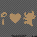 I Love Stitch Disney Inspired Vinyl Decal - S4S Designs