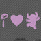 I Love Stitch Disney Inspired Vinyl Decal - S4S Designs