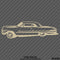 1962-64 Chevy Impala Classic Car Silhouette Vinyl Decal - S4S Designs