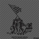 Iwo Jima American Flag and Soldiers Patriotic Vinyl Decal