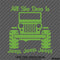 For Jeep: All She Does Is Jeep, Jeep, Jeep Vinyl Decal