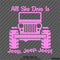 For Jeep: All She Does Is Jeep, Jeep, Jeep Vinyl Decal