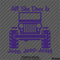 For Jeep: All She Does Is Jeep, Jeep, Jeep Vinyl Decal