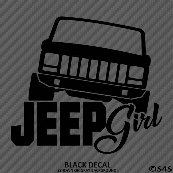 Jeep Girl Cherokee Silhouette Vinyl Decal - S4S Designs