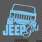 Jeep Girl Cherokee Silhouette Vinyl Decal - S4S Designs