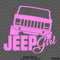 Jeep Girl Cherokee Silhouette Vinyl Decal - S4S Designs