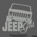 Jeep Girl Cherokee Silhouette Vinyl Decal - S4S Designs