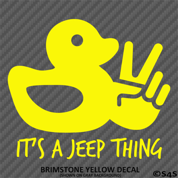 Jeep Duck: It's A Jeep Thing Vinyl Decal