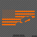 Jeep 4 Door American Flag Vinyl Decal Version 1 - S4S Designs
