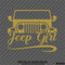 Jeep Girl Wrangler Silhouette Vinyl Decal Version 1 - S4S Designs