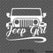 Jeep Girl Wrangler Silhouette Vinyl Decal Version 1 - S4S Designs