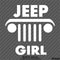 For Jeep: Jeep Girl Grille Silhouette Vinyl Decal