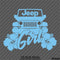 For Jeep: Jeep Girl Hibiscus Flowers Vinyl Decal