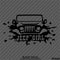 For Jeep: Jeep Girl Mud Splash Vinyl Decal