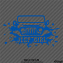 For Jeep: Jeep Girl Mud Splash Vinyl Decal