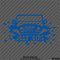 For Jeep: Jeep Girl Mud Splash Vinyl Decal