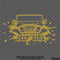 For Jeep: Jeep Girl Mud Splash Vinyl Decal