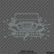 For Jeep: Jeep Girl Mud Splash Vinyl Decal