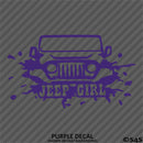 For Jeep: Jeep Girl Mud Splash Vinyl Decal