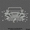 For Jeep: Jeep Girl Mud Splash Vinyl Decal