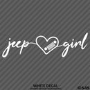 Jeep Girl Signature Heart with Grille Vinyl Decal - S4S Designs