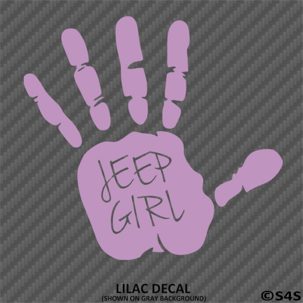 Jeep Girl Hand Wave Vinyl Decal - S4S Designs