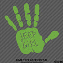 Jeep Girl Hand Wave Mirror Set Pair Left/Right Vinyl Decal - S4S Designs