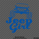 Jeep Girl Wrangler Silhouette Vinyl Decal Version 3 - S4S Designs
