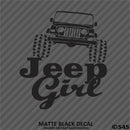 Jeep Girl Wrangler Silhouette Vinyl Decal Version 3 - S4S Designs